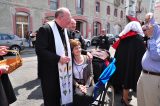 2011 Lourdes Pilgrimage - Archbishop Dolan with Malades (107/267)